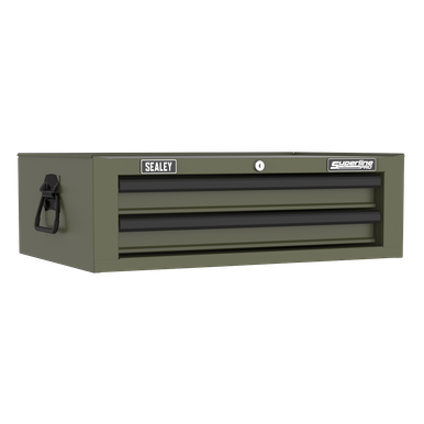 Superline PRO® Mid-Box Tool Chest 2 Drawer - Khaki