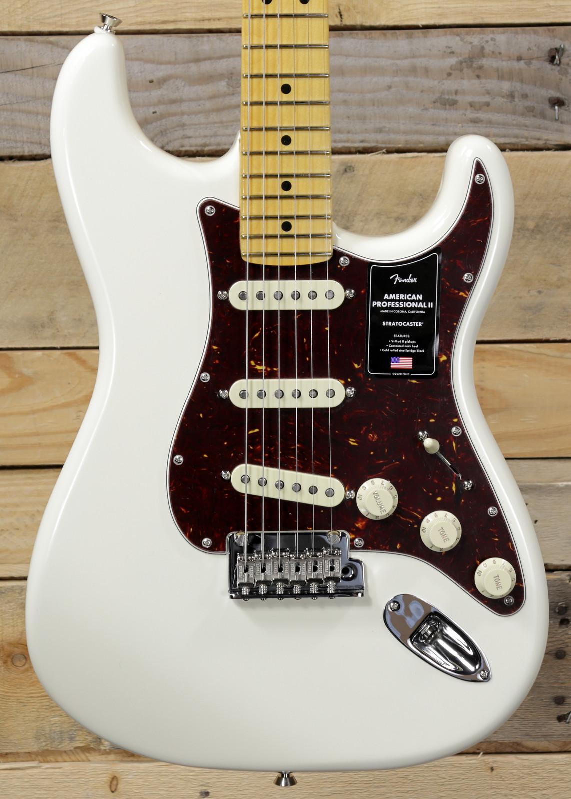 Fender - American Professional II Stratocaster Mn Olympic White Guitare  Electrique 