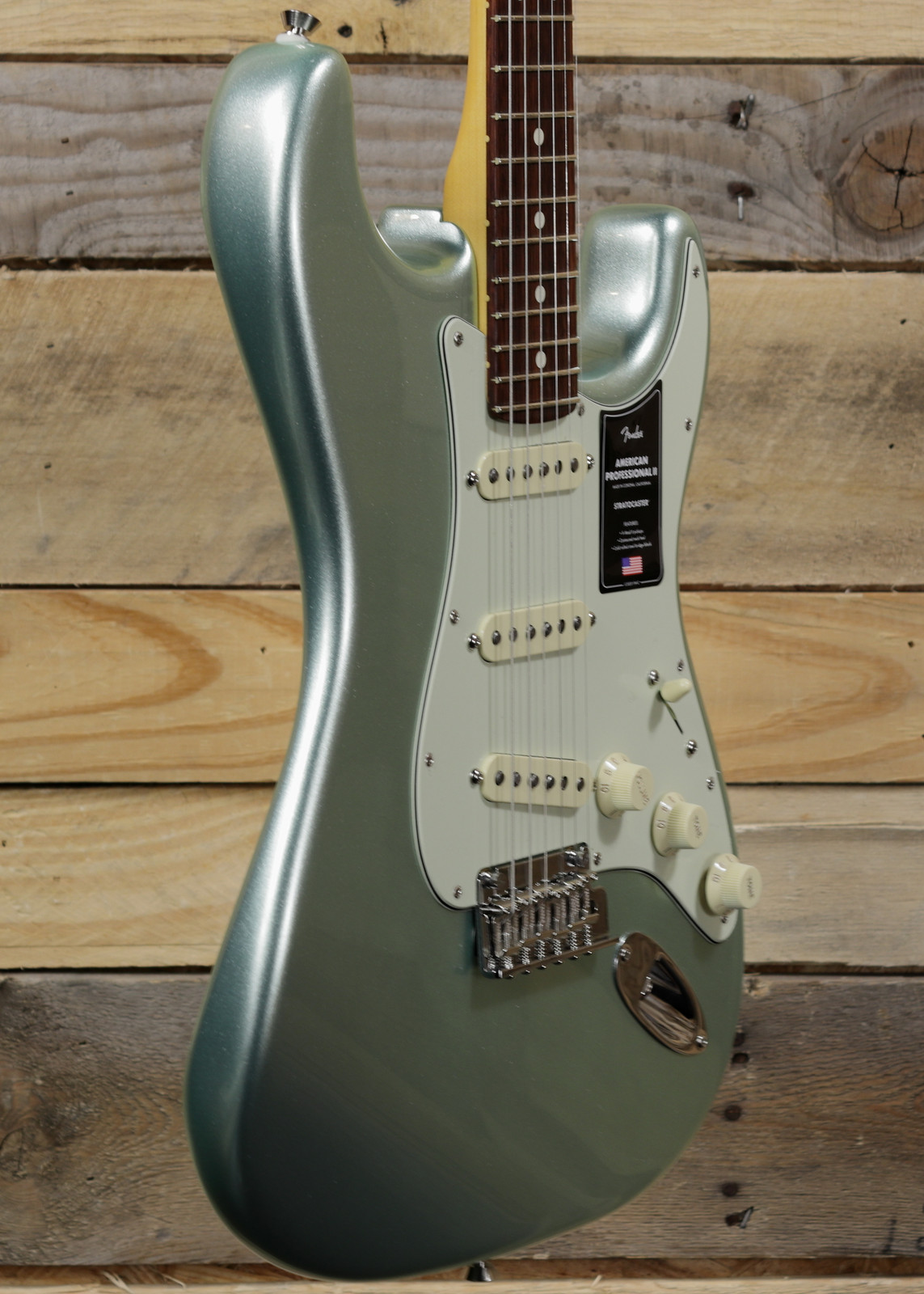 Fingerboard，　Rosewood　Fender　Surf　Green-　エレキギター　Professional　Stratocaster(R)，　American　II　Mystic