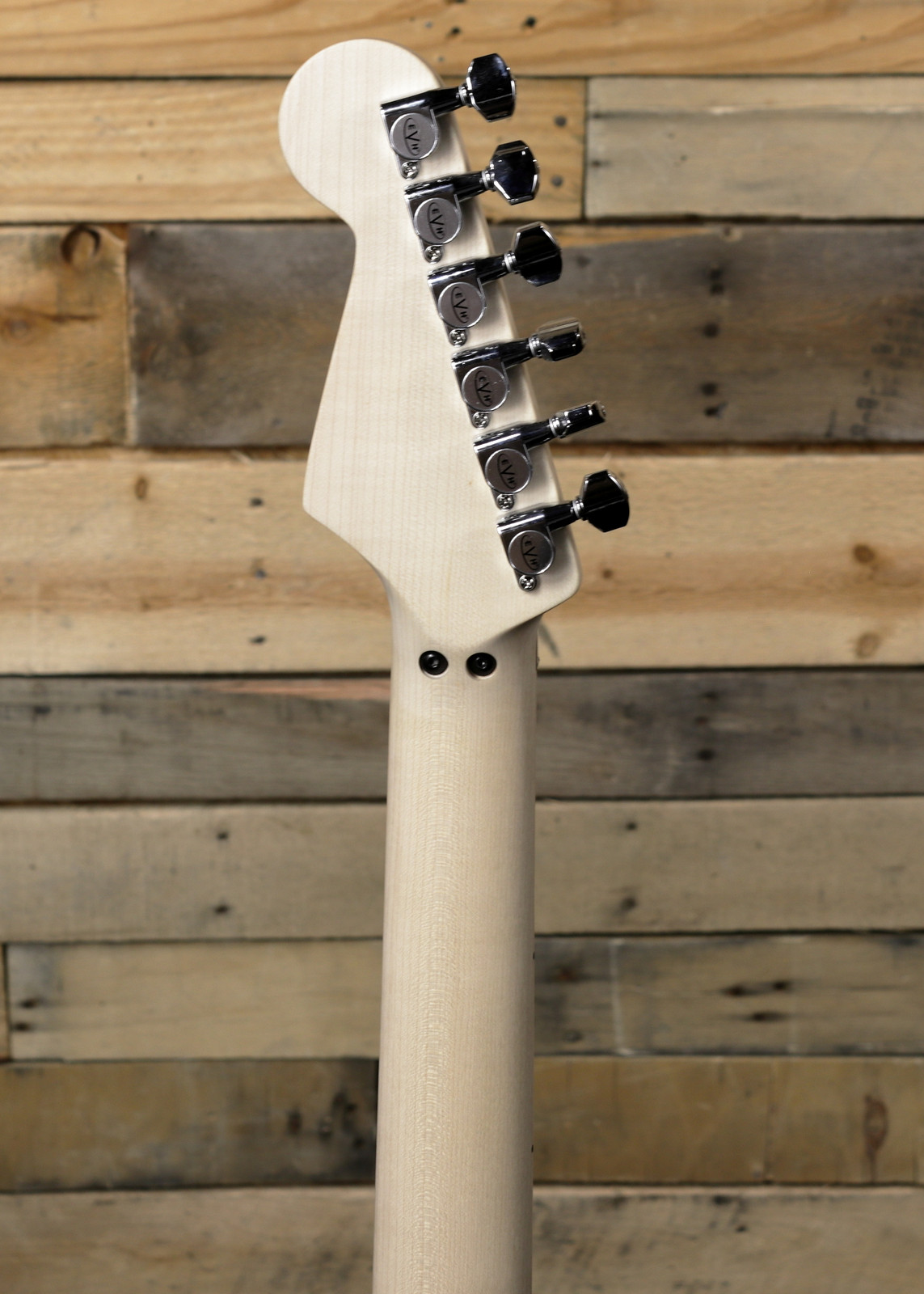EVH Striped Series Electric Guitar White w/ Black Stripes