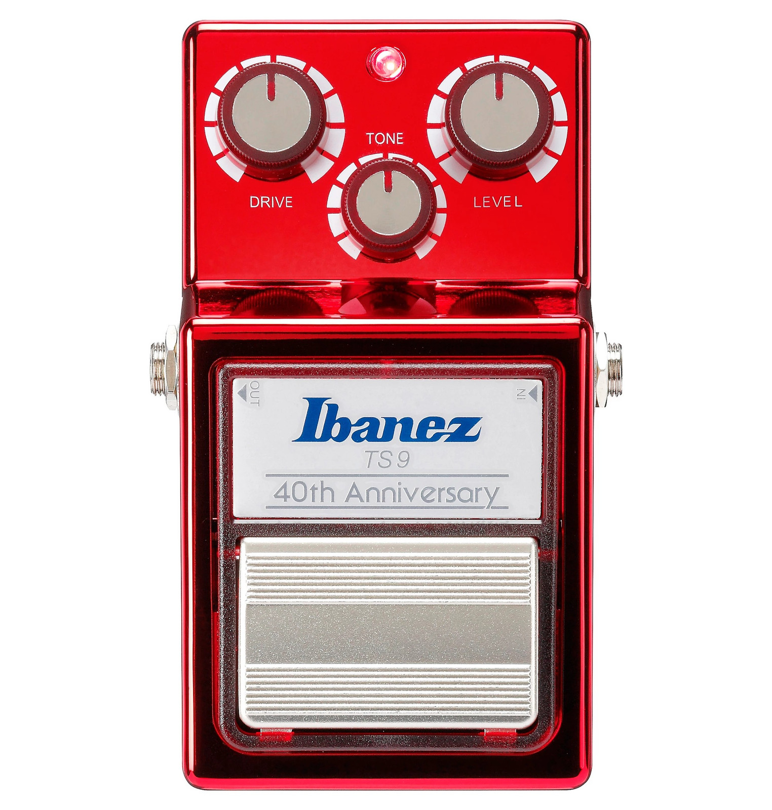 Ibanez 40th Anniversary TS9 Tube Screamer Effects Pedal Red