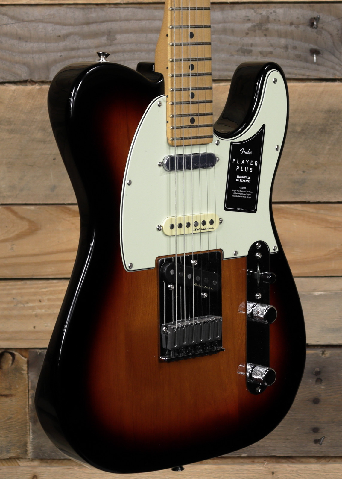 Case　Plus　Fender　Guitar　Sunburst　Player　Electric　Nashville　Telecaster　3-Color　w/