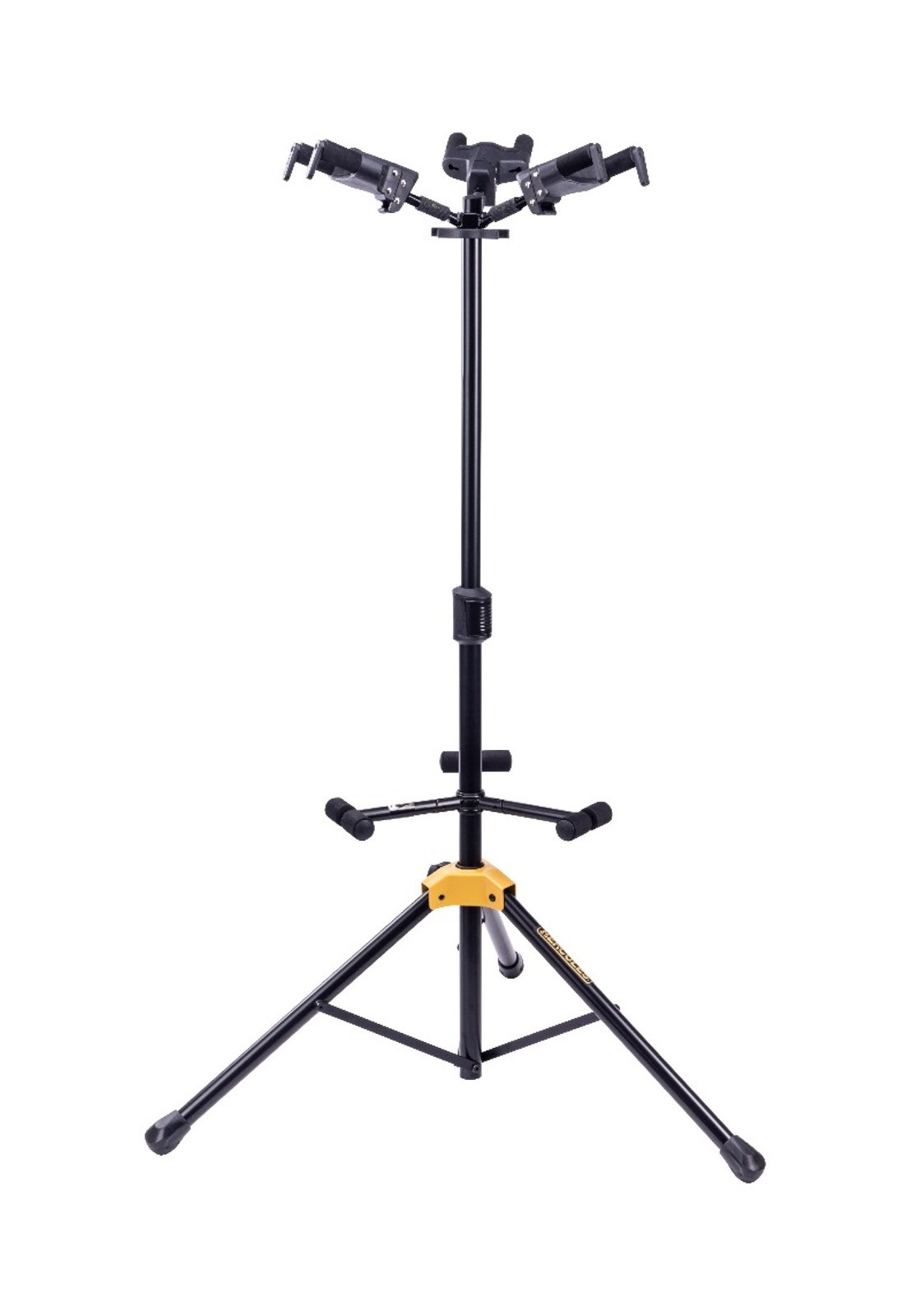 Hercules GS432B PLUS Auto Grip System (AGS) Triple Guitar Stand w