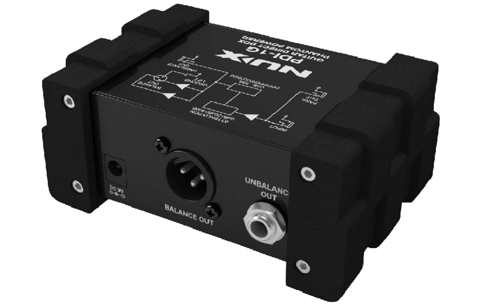 NUX PDI-1G Guitar Direct Injection Phantom DI Box Audio Mixer w