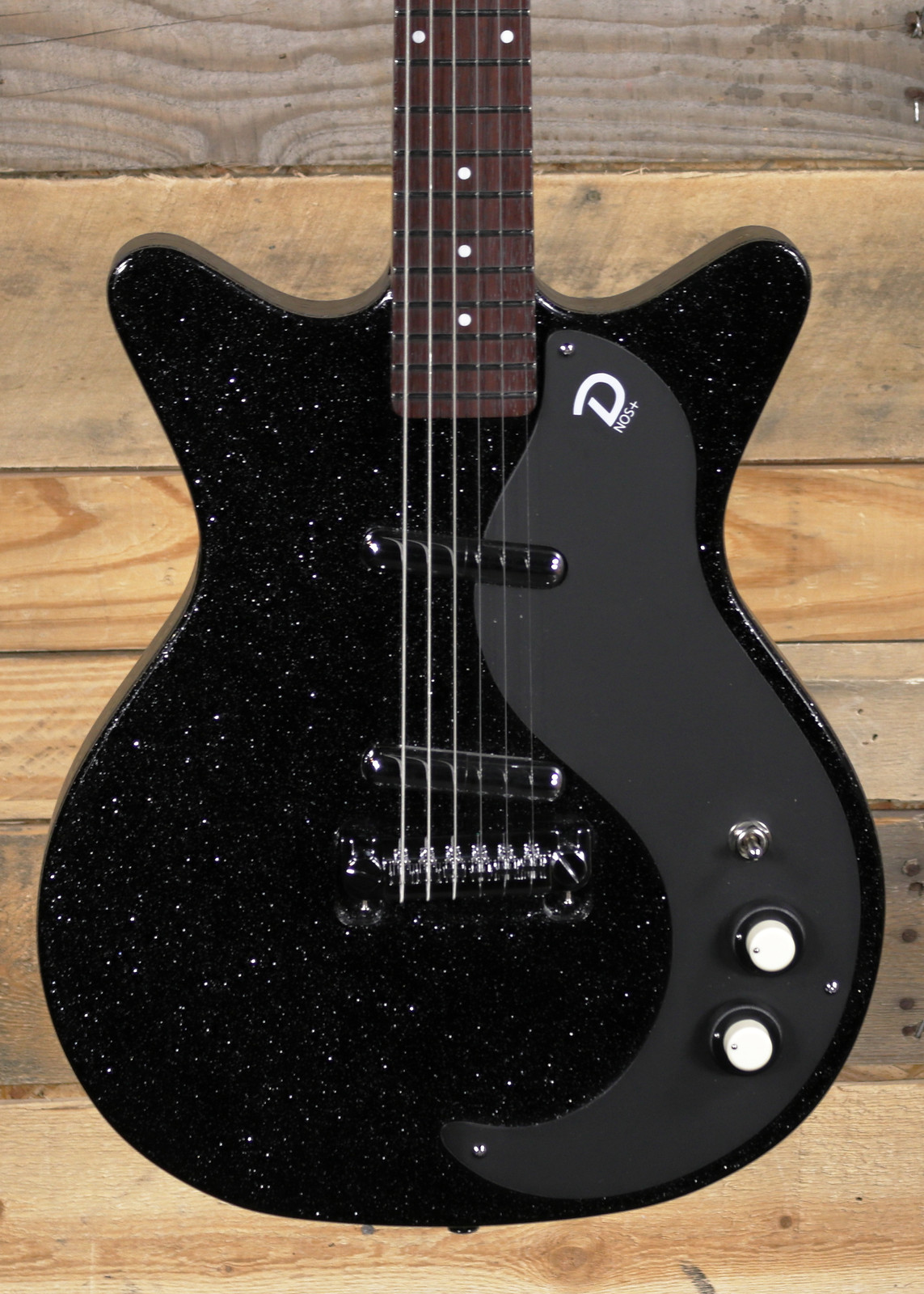 Danelectro Blackout '59 Electric Guitar Black Metalflake - Island