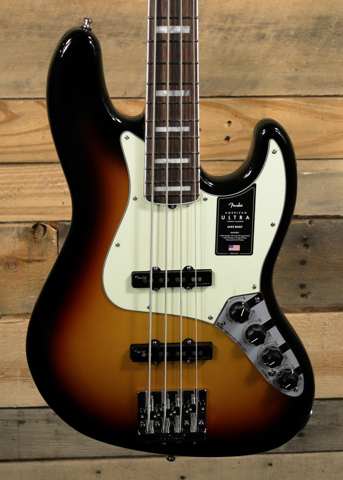 Fender American Ultra 4-String Jazz Bass Ultraburst w/ Case