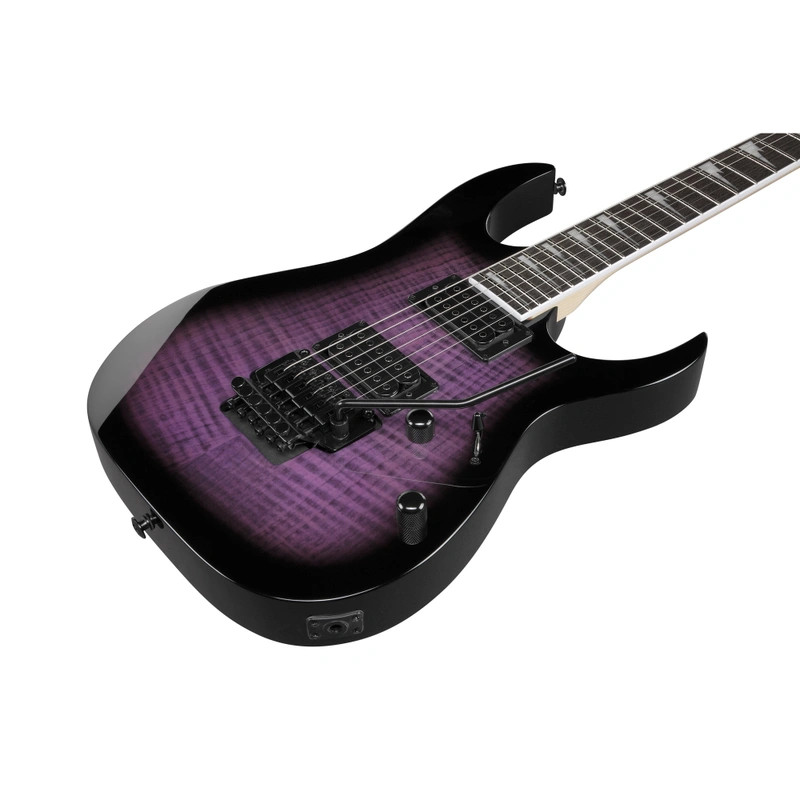 Ibanez エレキギター ブラック/パープル Ibanez Gio RG Electric Guitar - Transparent Violet Sunburst