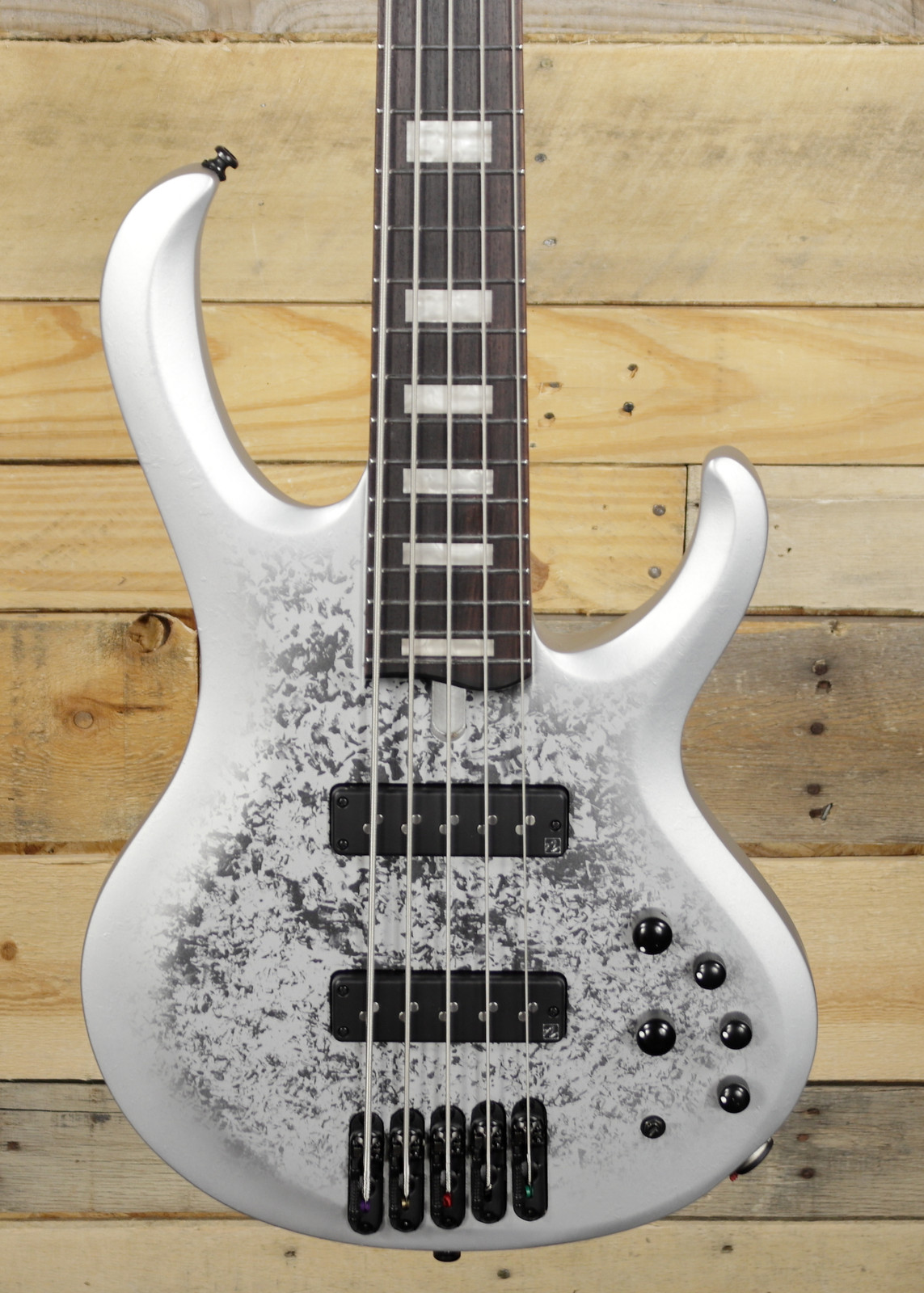 Ibanez BTB25TH5 5-String Bass Silver Blizzard Matte