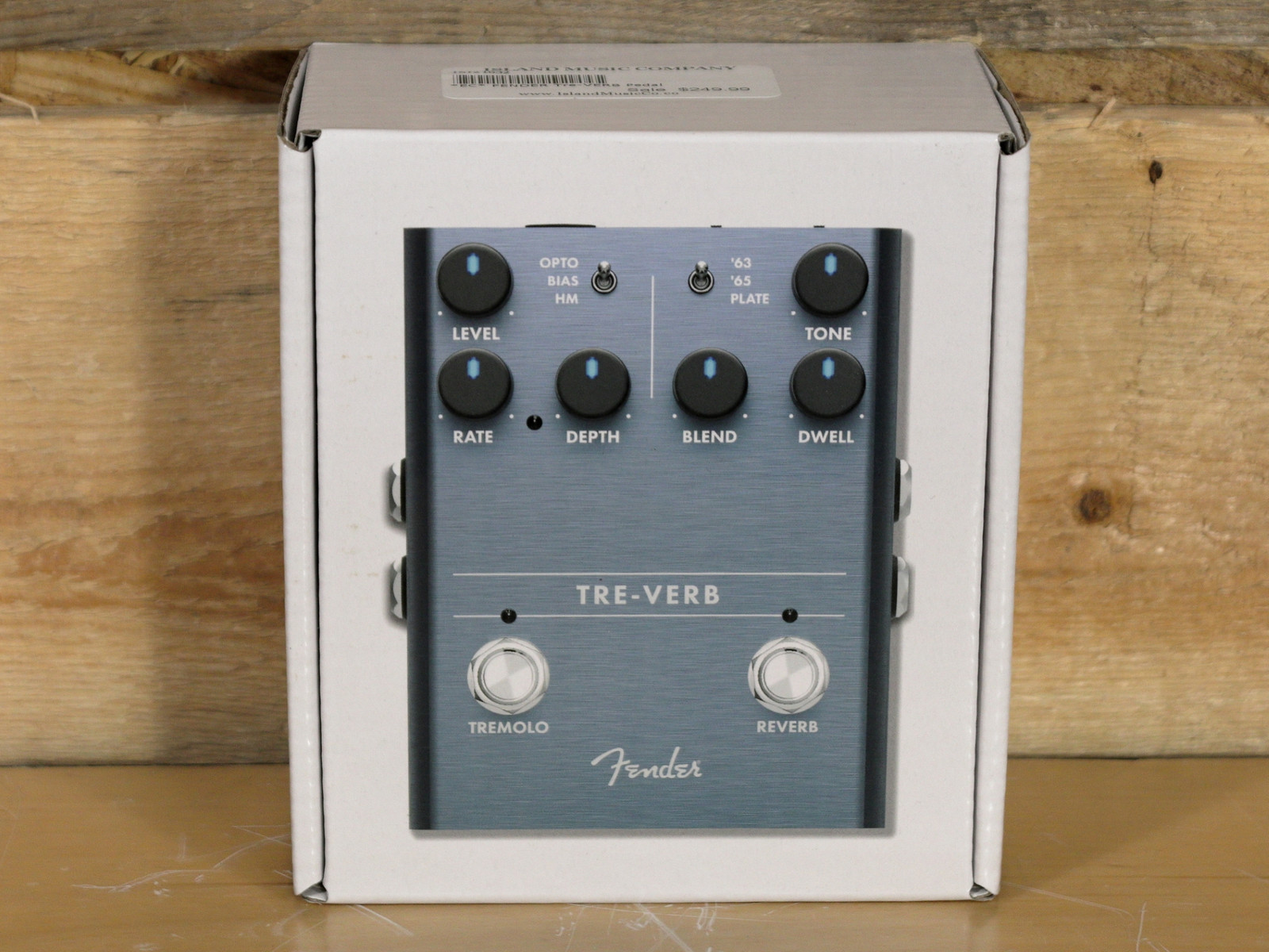 Fender Tre-Verb Digital Reverb/Tremolo Effects Pedal 