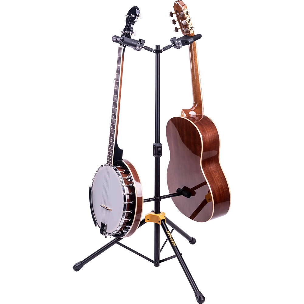 HERCULES Dual Guitar Stand - w/ Auto Grip System & Foldable Yoke