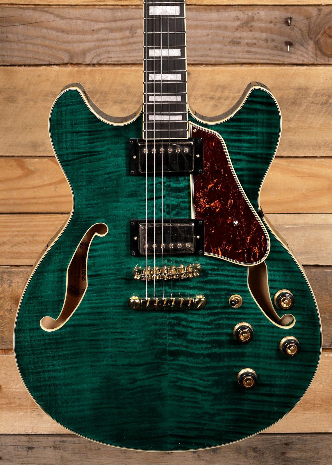 Ibanez AS93FM Semi-Hollow Guitar Transparent Moss Green