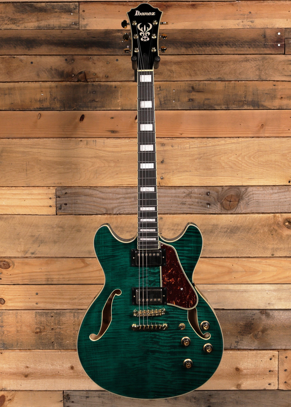 Ibanez AS93FM Semi-Hollow Guitar Transparent Moss Green