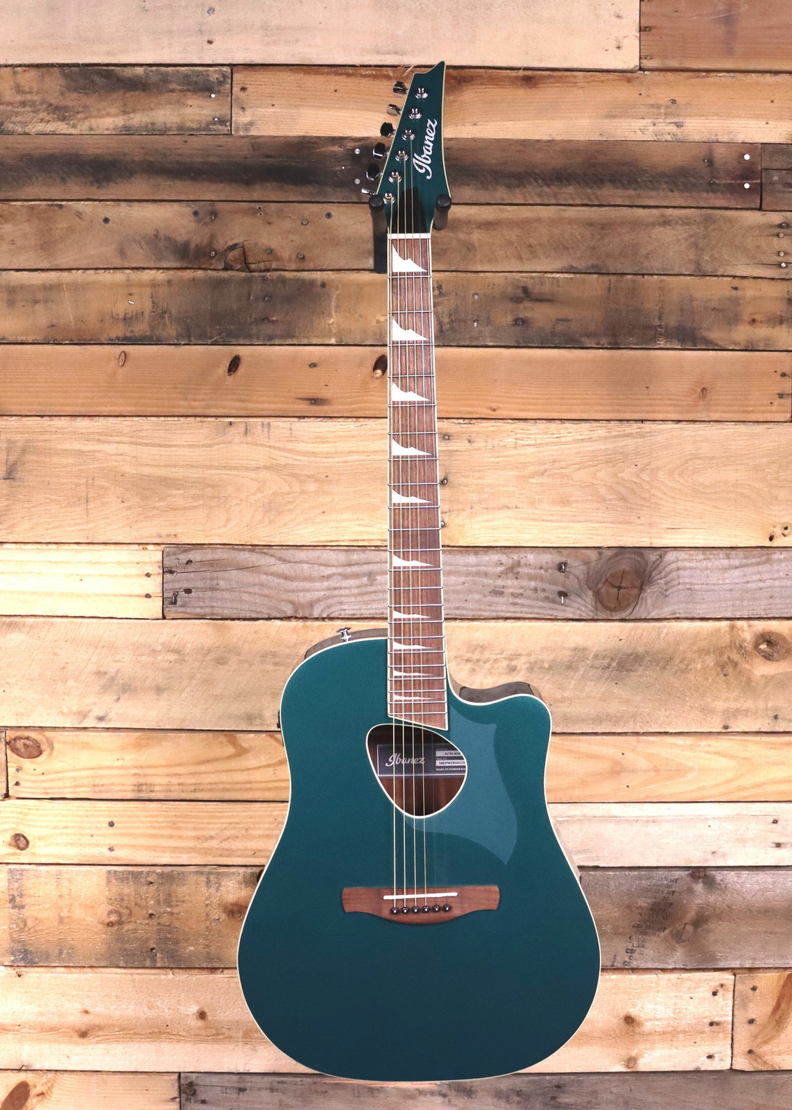 アコースティック Ibanez ALT30 Acoustic/Electric Guitar Jungle Green Metallic