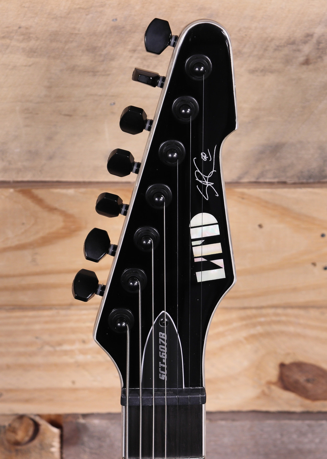 ESP LTD SCT-607 Baritone 7-String Electric Guitar Black w/ Case