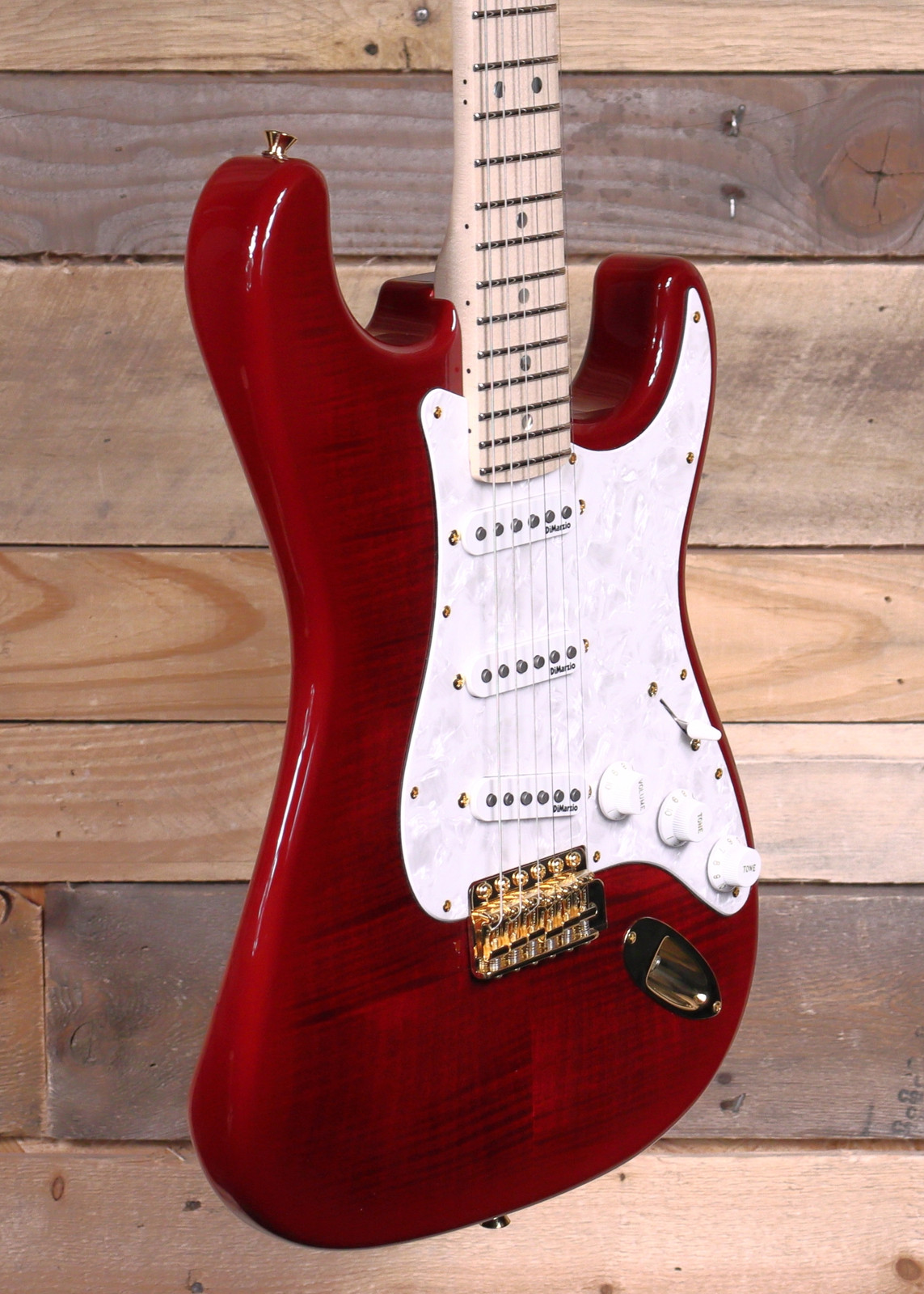 Fender Stratocaster レッドエレキギター Fender Made in Japan Richie Kotzen Stratocaster Transparent Red