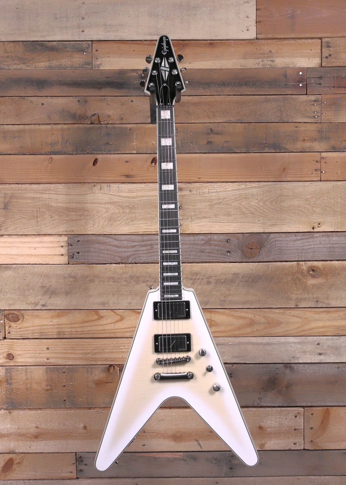 Epiphone Flying V Prophecy Electric Guitar Aged White Tiger Burst