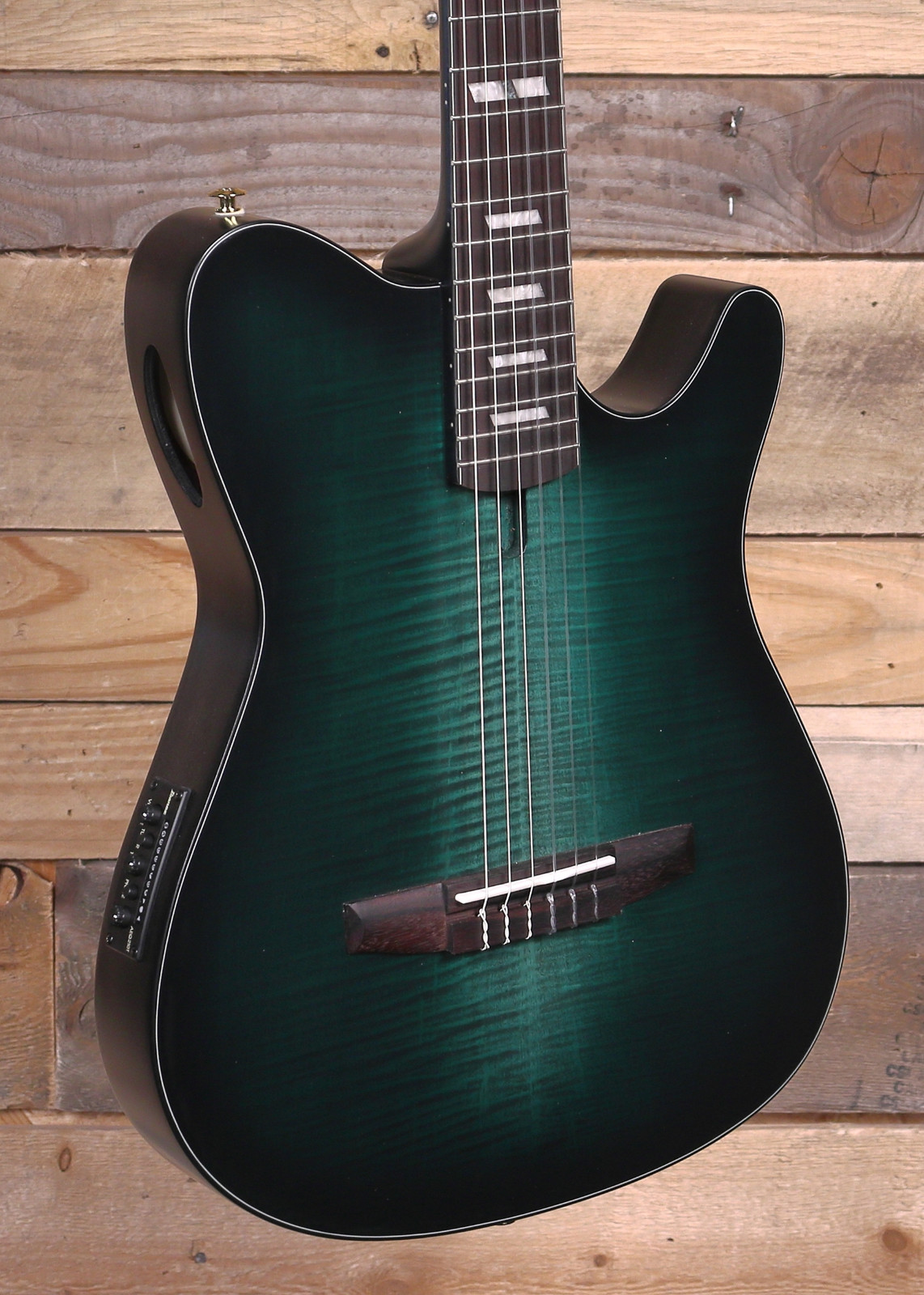 Ibanez FRH20FMN Nylon Acoustic/Electric Guitar Dark Emerald Green
