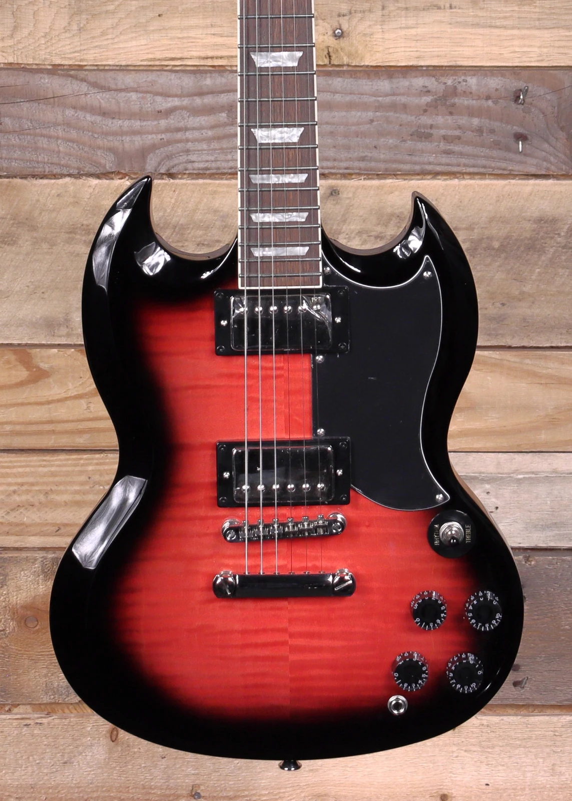 ギター Epiphone Tribute SG Plus Cherry Burst Epiphone SG Tribute Plus Electric Guitar Cherry Burst