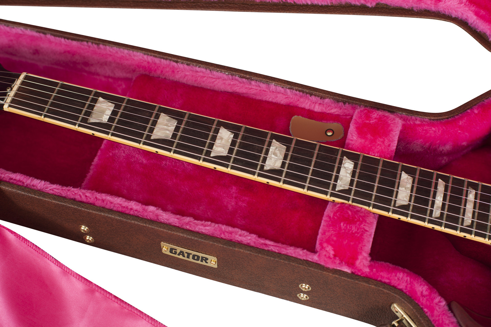 Gator Gibson SG® Guitar Deluxe Wood Case, Brown