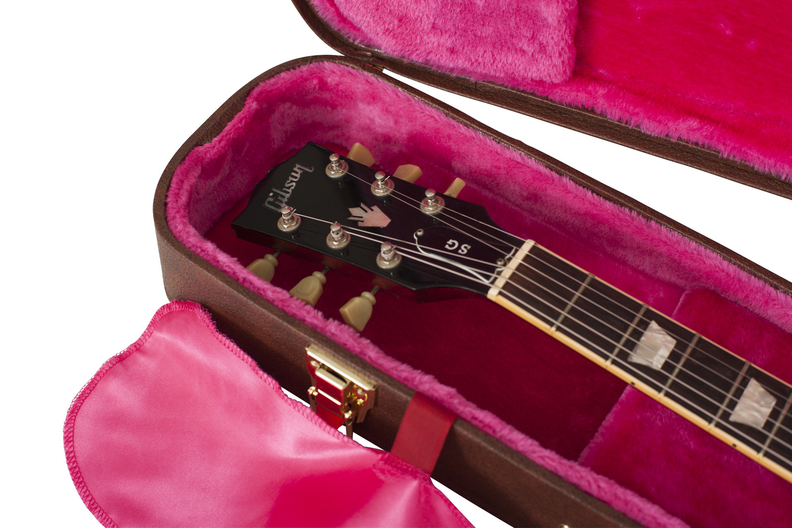 Gator Gibson SG® Guitar Deluxe Wood Case, Brown