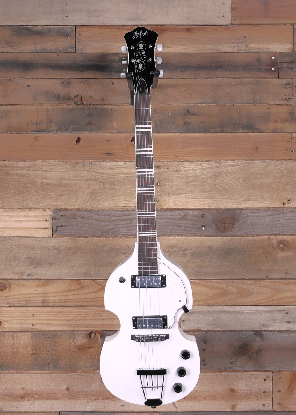 Hofner HI-459-PE Pro Ignition Violin Guitar Pearl White