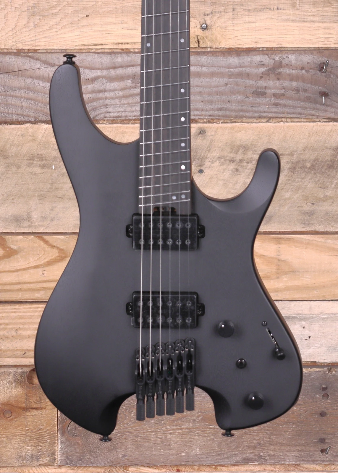 Ibanez QX52B Headless Multi-Scale Electric Guitar Weathered Black
