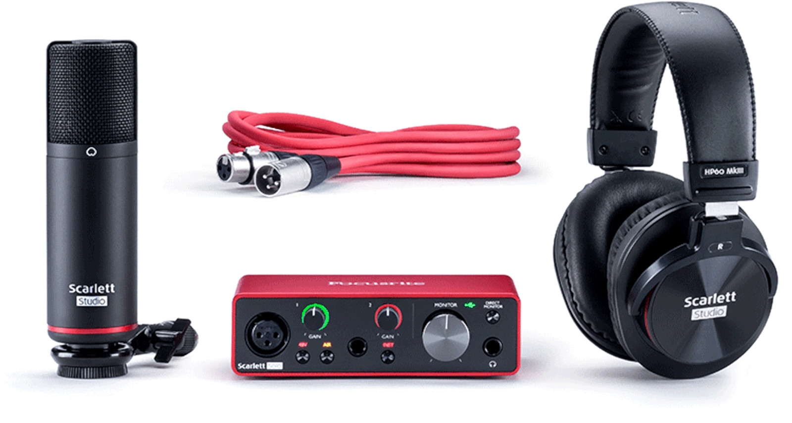 Focusrite Scarlett Solo 2 Input / 2 Output Audio Recording