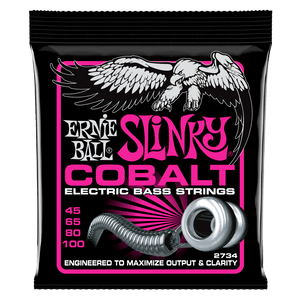 Ernie Ball 2734 Cobalt Electric Bass Strings - Super Slinky, 45-100