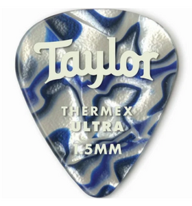 Taylor 80728 Premium 351 1.5mm Thermex Ultra Picks 6 Pack - Blue Swirl