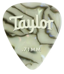 Taylor 80735 Celluloid 351 .71mm Picks 12 Pack - Abalone