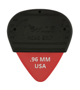 Fender Mojo Grip Picks, Dura-Tone Delrin 3-Pack (Fiesta Red)