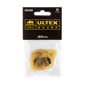 Dunlop Ultex Sharp Guitar Picks .90mm - 6 Pack