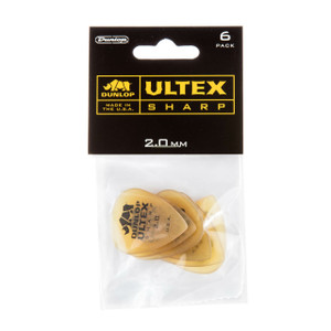 Dunlop Ultex Sharp Pick 2.0mm - 6 Pack