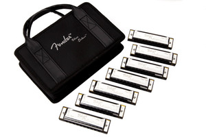 Fender Blues Deluxe Harmonica Pack of 7 w/ Case Fender Blues Deluxe Harmonica Pack of 7 w/ Case