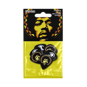 Dunlop Jimi Hendrix '69 Psych Series Aura Mandala Guitar Pick 6 Pack Dunlop Jimi Hendrix '69 Psych Series Aura Mandala Guitar Pick 6 Pack