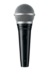 Shure PGA48-QTR Cardioid Dynamic Microphone w/ XLR To QTR Cable Shure PGA48-QTR Cardioid Dynamic Microphone w/ XLR To QTR Cable