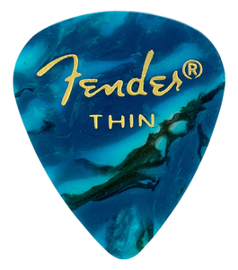 Fender Premium Celluloid 351 Thin Ocean Turquoise Picks 12 Pack Fender Premium Celluloid 351 Thin Ocean Turquoise Picks 12 Pack