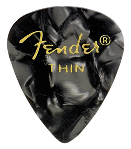Fender Premium Celluloid 351 Thin Black Moto Picks 12 Pack Fender Premium Celluloid 351 Thin Black Moto Picks 12 Pack