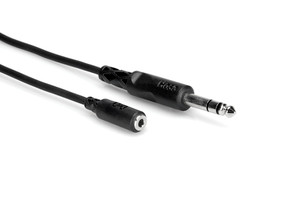 Hosa 3.5 mm TRS to 1/4 in TRS Headphone Adaptor Cable Hosa 3.5 mm TRS to 1/4 in TRS Headphone Adaptor Cable