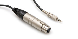 Hosa XLR3F to 3.5 mm TRS Impedance Transformer Hosa XLR3F to 3.5 mm TRS Impedance Transformer