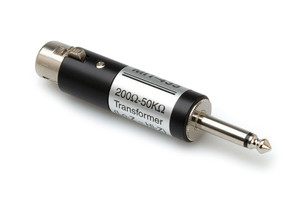 Hosa XLR3F to 1/4 in TS Impedance Transformer Hosa XLR3F to 1/4 in TS Impedance Transformer