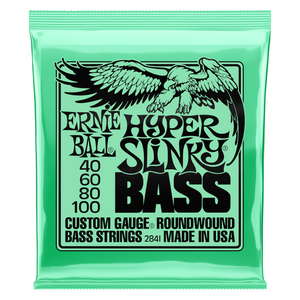 Ernie Ball Hyper Slinky Bass Nickel Wound Electric Bass Strings 40-100 Gauge Ernie Ball Hyper Slinky Bass Nickel Wound Electric Bass Strings 40-100 Gauge