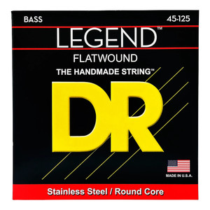 DR 5-String Legend Polished Flatwound Stainless Steel Bass Strings Medium DR 5-String Legend Polished Flatwound Stainless Steel Bass Strings Medium