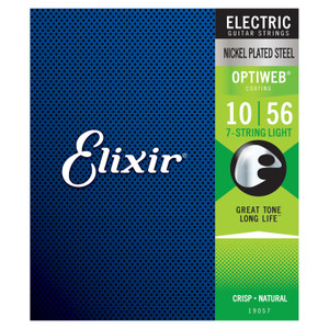 Elixir 19057 7-String Electric Nickel Plated Steel w/ Optiweb Coating Light Elixir 19057 7-String Electric Nickel Plated Steel w/ Optiweb Coating Light