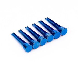 FU-Tone Titanium Acoustic Bridge Pins Blue FU-Tone Titanium Acoustic Bridge Pins Blue