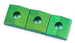 FU-Tone Titanium Lock Nut Blocks Green 3 Pack