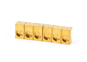 FU-Tone Titanium Saddle Insert 6-String Set Gold FU-Tone Titanium Saddle Insert 6-String Set Gold