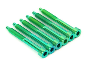 FU-Tone Titanium String Lock Screw 6-String Set Green FU-Tone Titanium String Lock Screw 6-String Set Green
