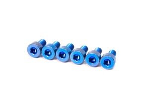 FU-Tone Titanium Saddle Mounting Screw 6-String Set Blue FU-Tone Titanium Saddle Mounting Screw 6-String Set Blue