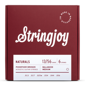 Stringjoy Naturals | Medium Gauge (13-56) Phosphor Bronze Acoustic Guitar Strings Stringjoy Naturals | Medium Gauge (13-56) Phosphor Bronze Acoustic Guitar Strings